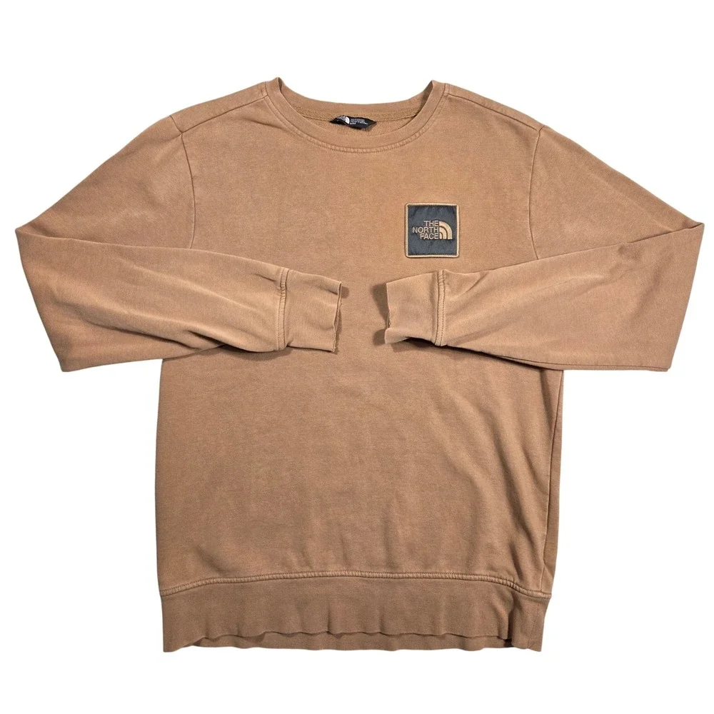 The North Face Mens Crewneck Sweatshirt Brown Pullover M Outdoors Urban Hiker‎